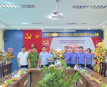 Viện KSND huyện Gia Lâm tổ chức mít tinh kỷ niệm 63 năm ngày thành lập Ngành...